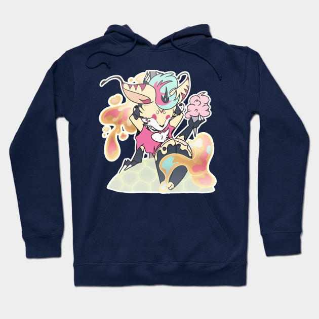 Queen Bee Helluva Boss Chibi Hoodie by kelsmister